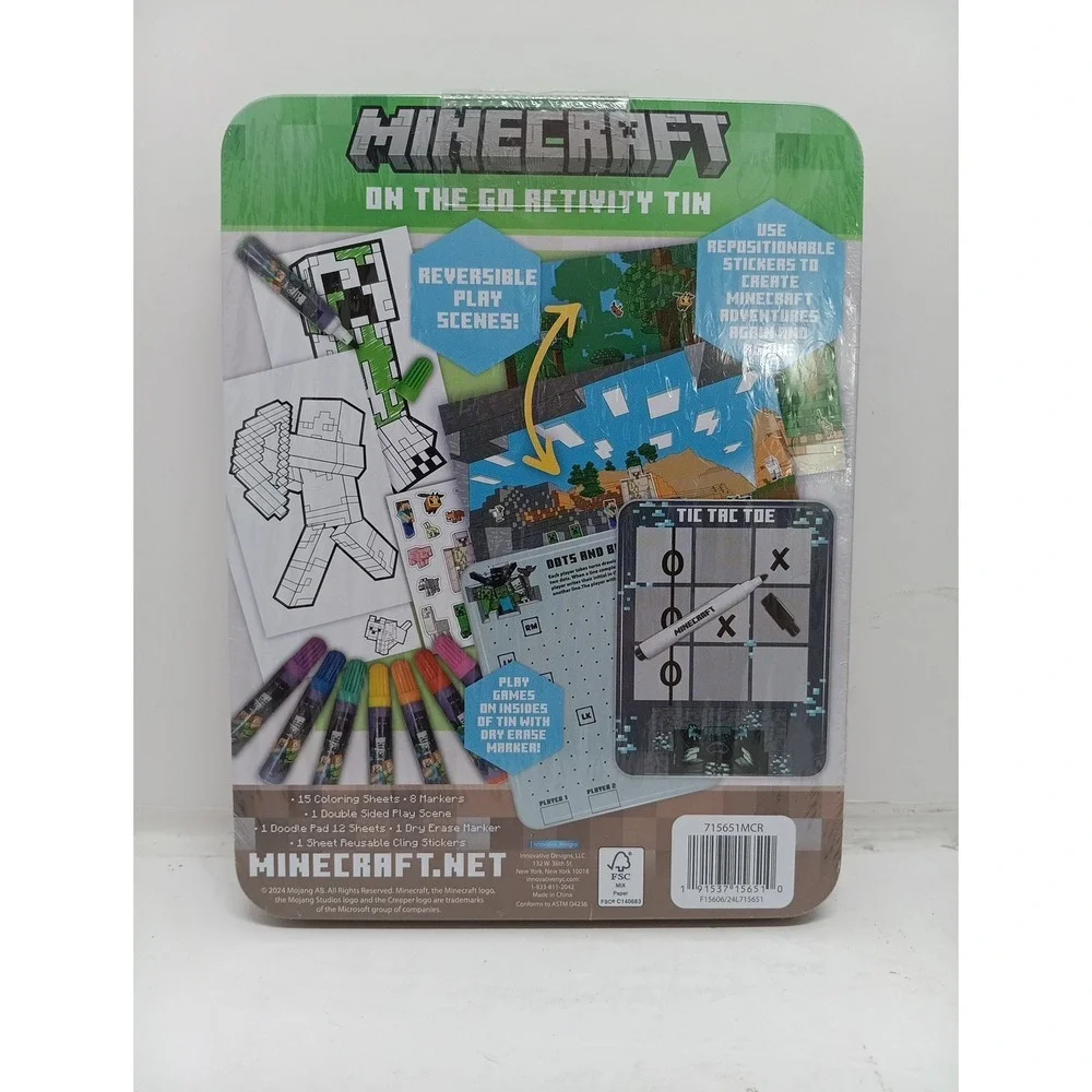 MINECRAFT on the Go Activity Tin (2023, Mojang) #715651MCR
